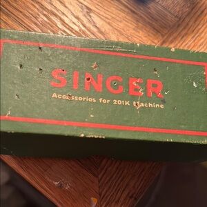 Singer Green Accessory Box